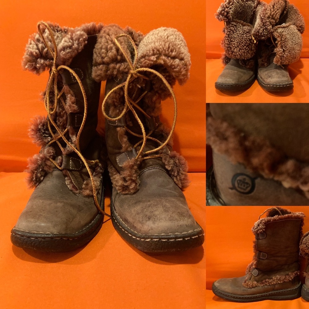 Born Nome shearling convertible leather boots